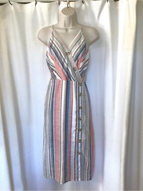 NEW Express Striped midi dress
